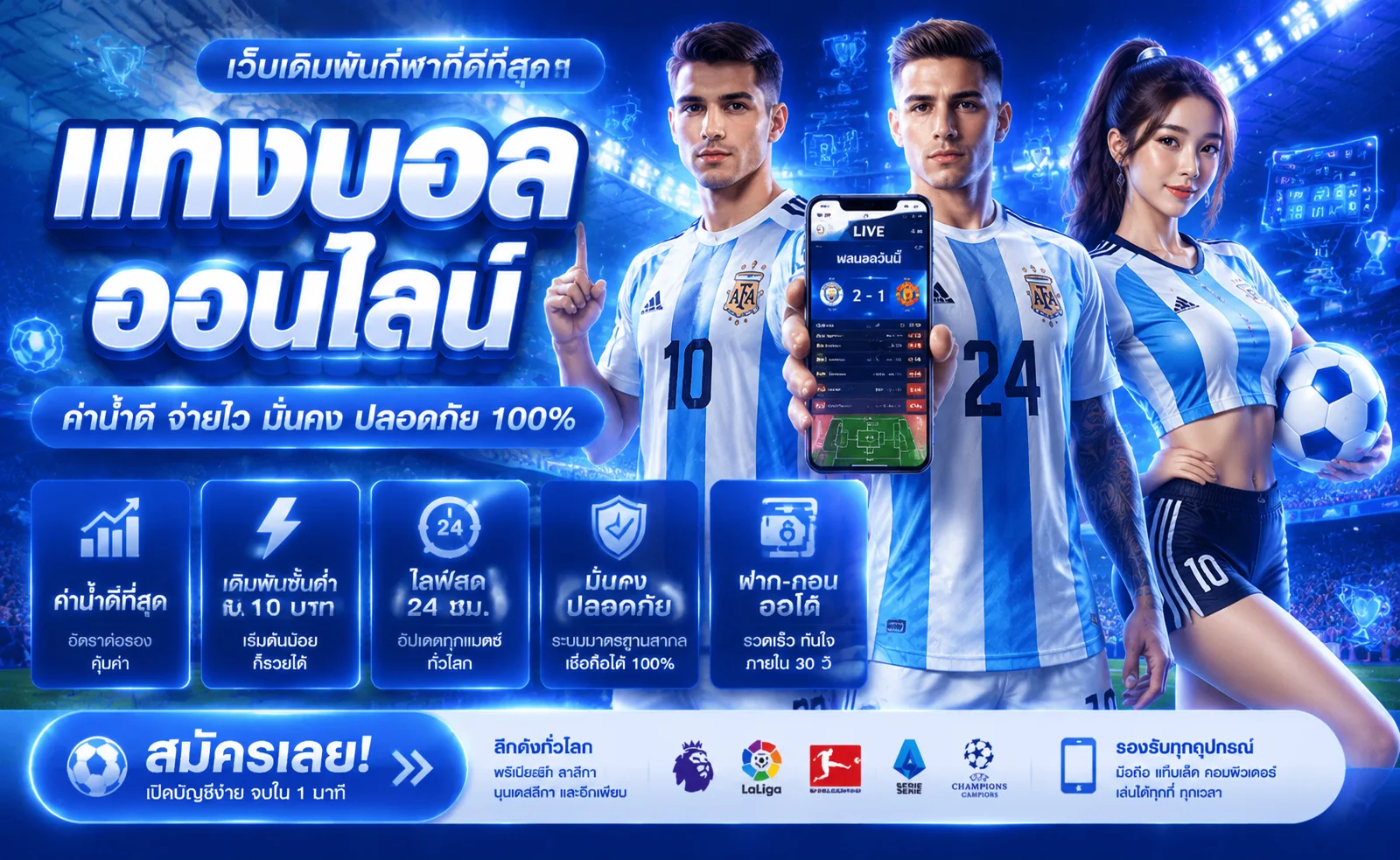 แทงบอลออนไลน์ PG699 ราคาน้ำดี ครอบคลุมพรีเมียร์ลีก ลาลีกา